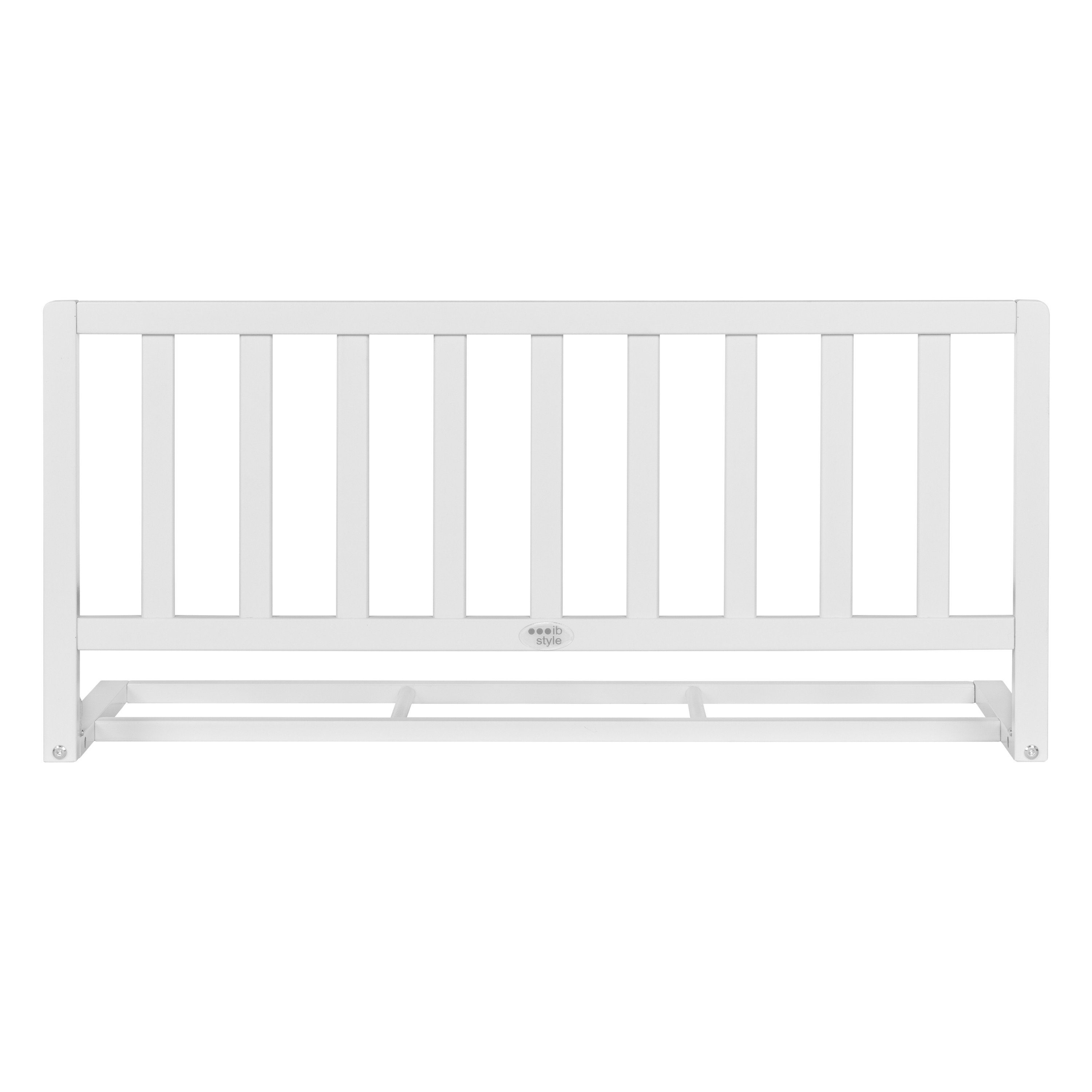 ib style Bettschutzgitter Bettgitter Tamo 90cm weiß, Bettschutzgitter - Rausfallschutz - Holzgitter