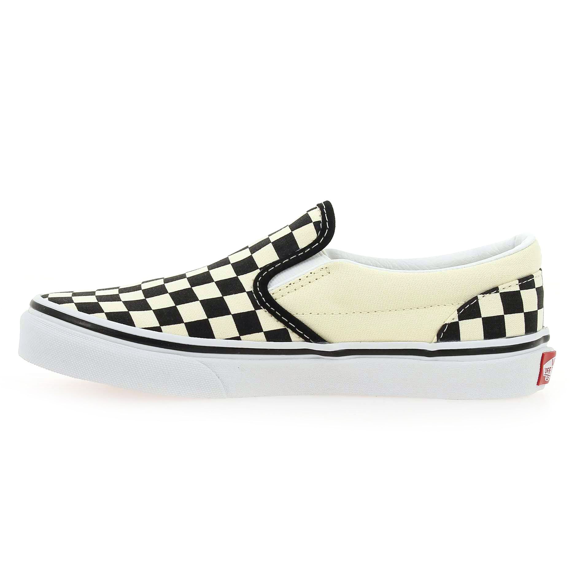 Vans  SLIP-ON KID - Blanc Noir