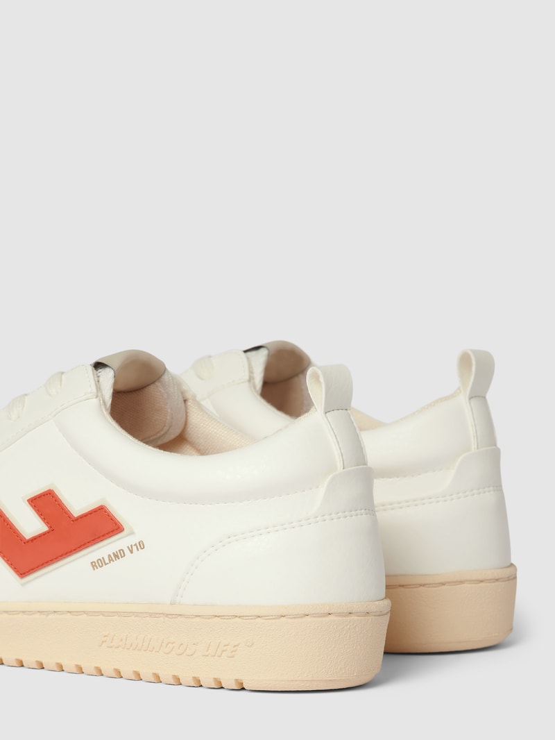 Sneaker mit Label-Details Modell 'Roland' in orange