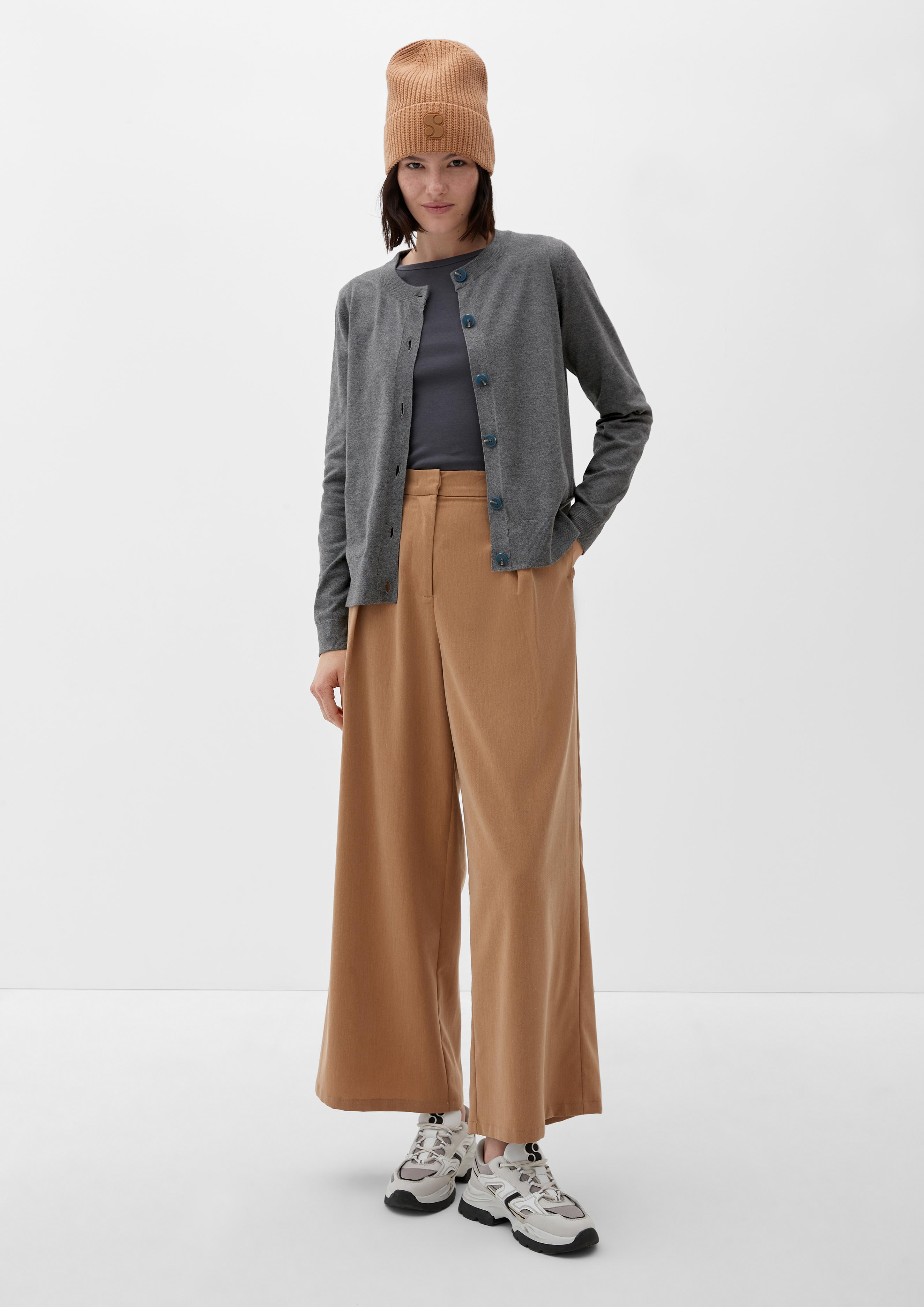 Strickjacke mit Crew Neck-Ausschnitt  2123788-9730
