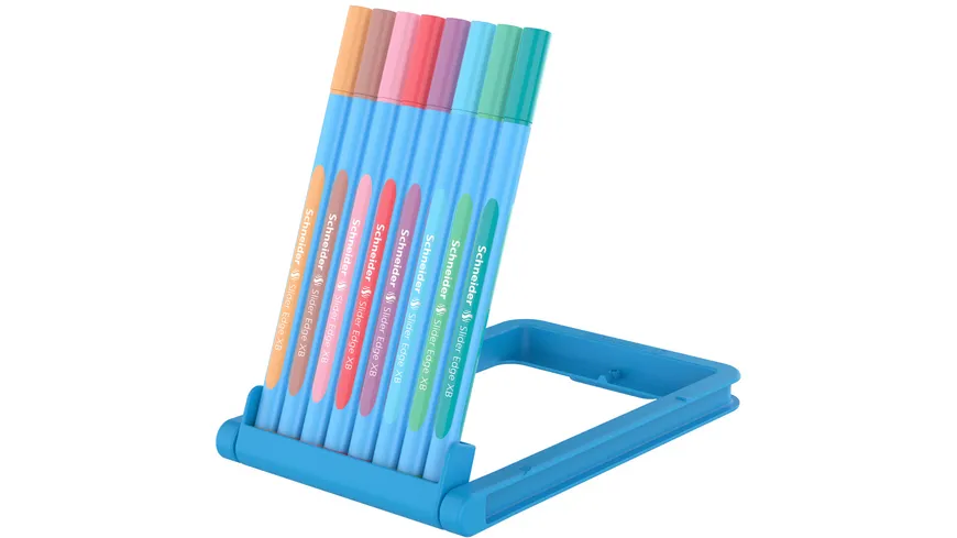 Schneider Kugelschreiber Pastell 8er Klapp-Etui