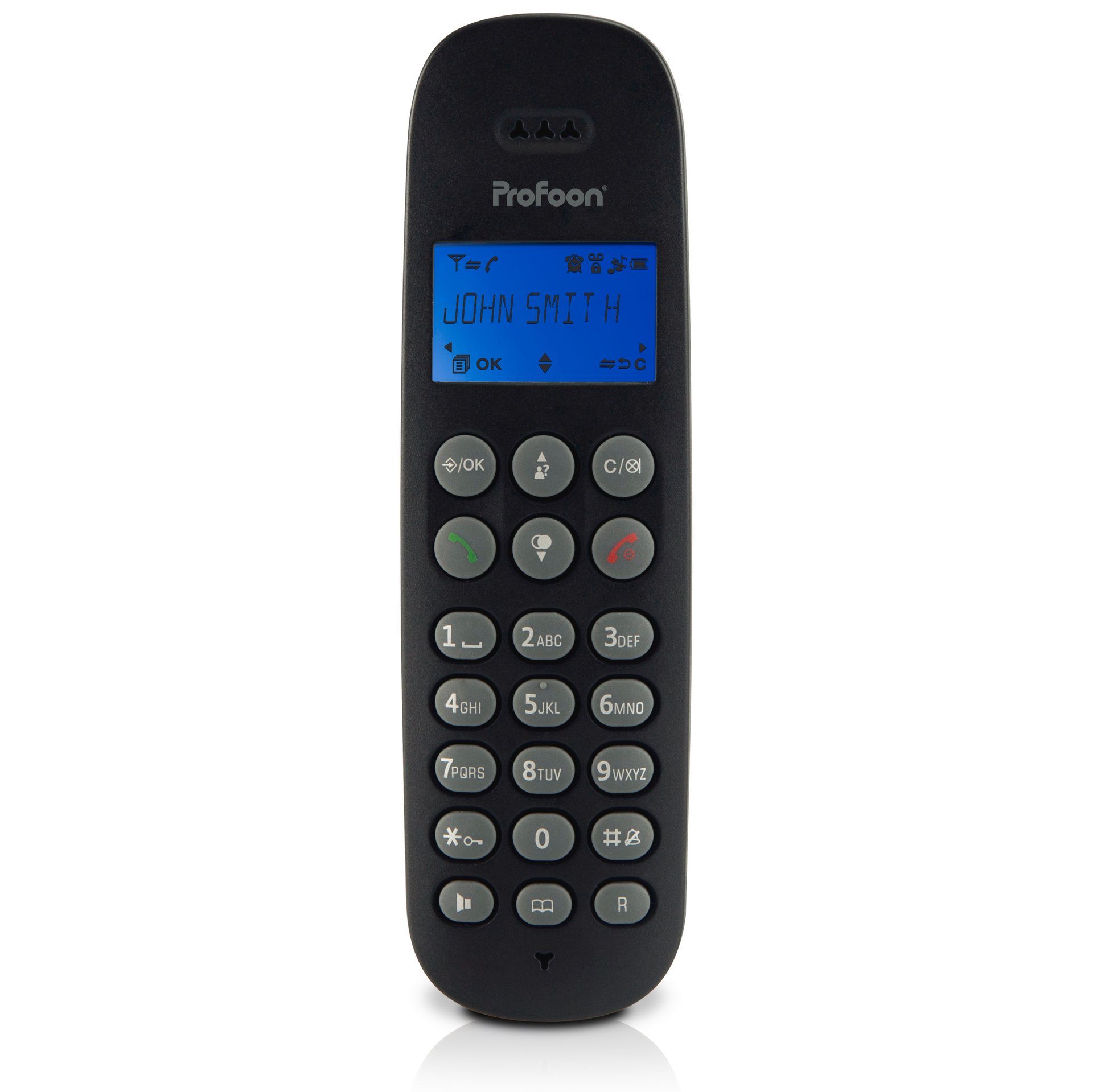 Profoon PDX-300 TRIPLE Schnurloses DECT-Telefon (Mobilteile: 3, mit 3 DECT-Mobilteilen)