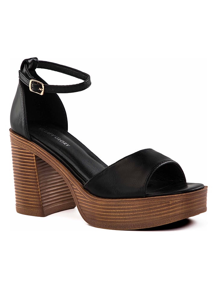 Foreverfolie Sandaletten in Schwarz günstig kaufen