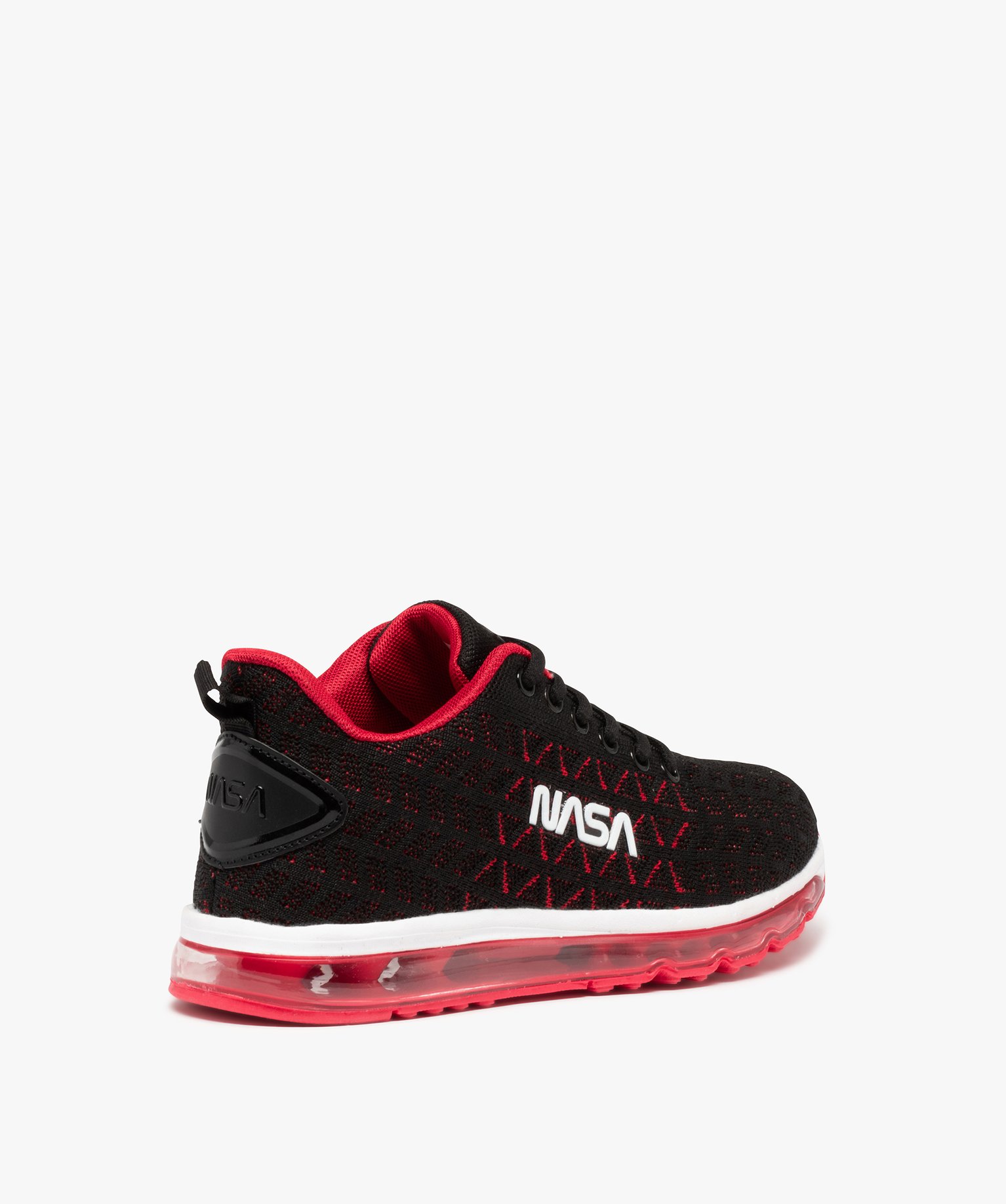 Baskets en maille bicolore fermeture lacets Garçon - Nasa noir | GEMO