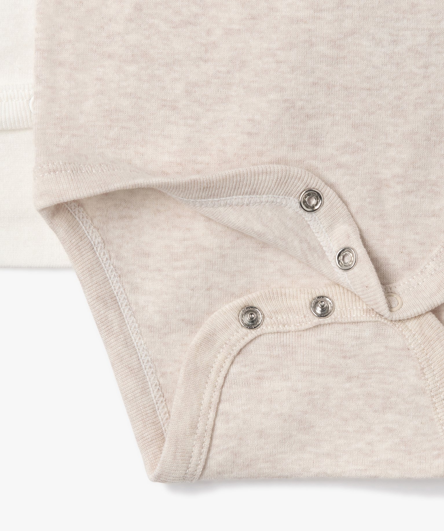 Body bébé à bretelles et motif (lot de 3) beige | GEMO