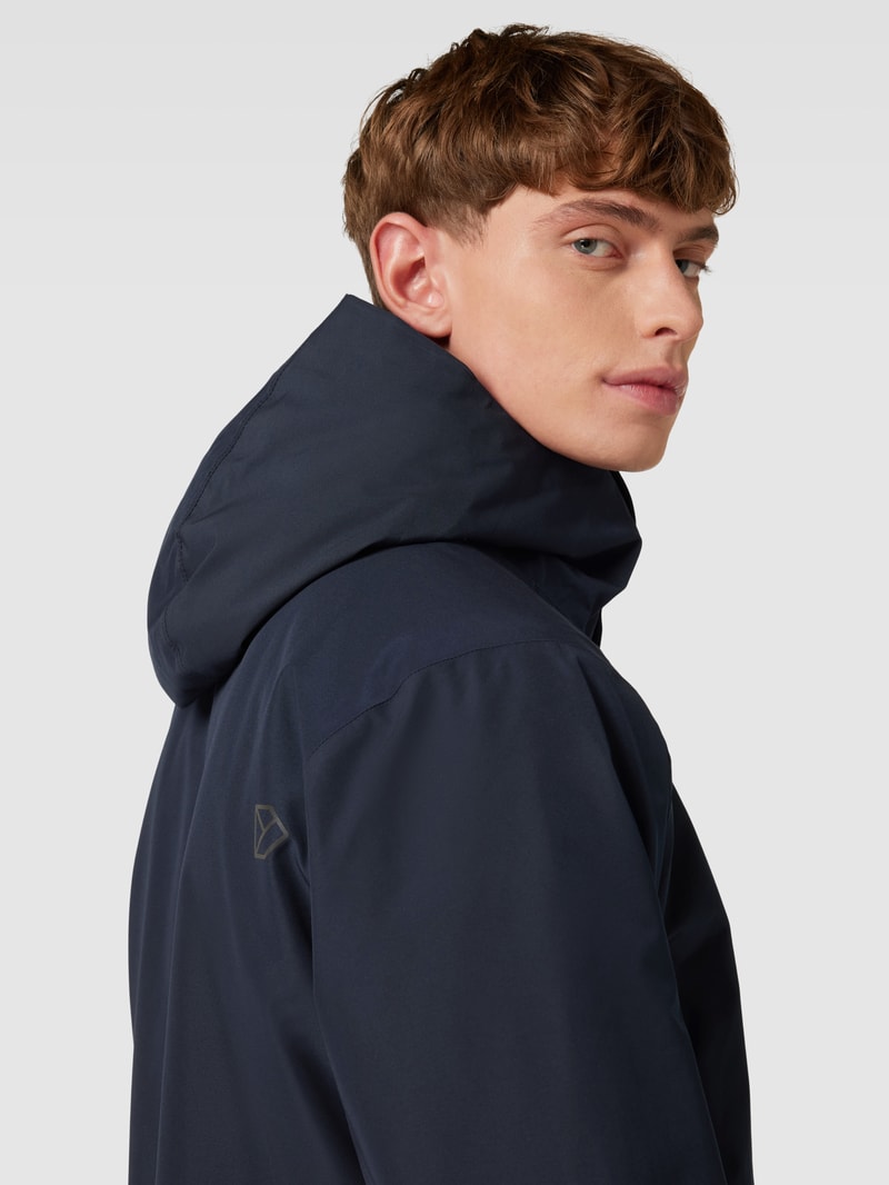 Parka mit Kapuze Modell 'KENNY' in marineblau