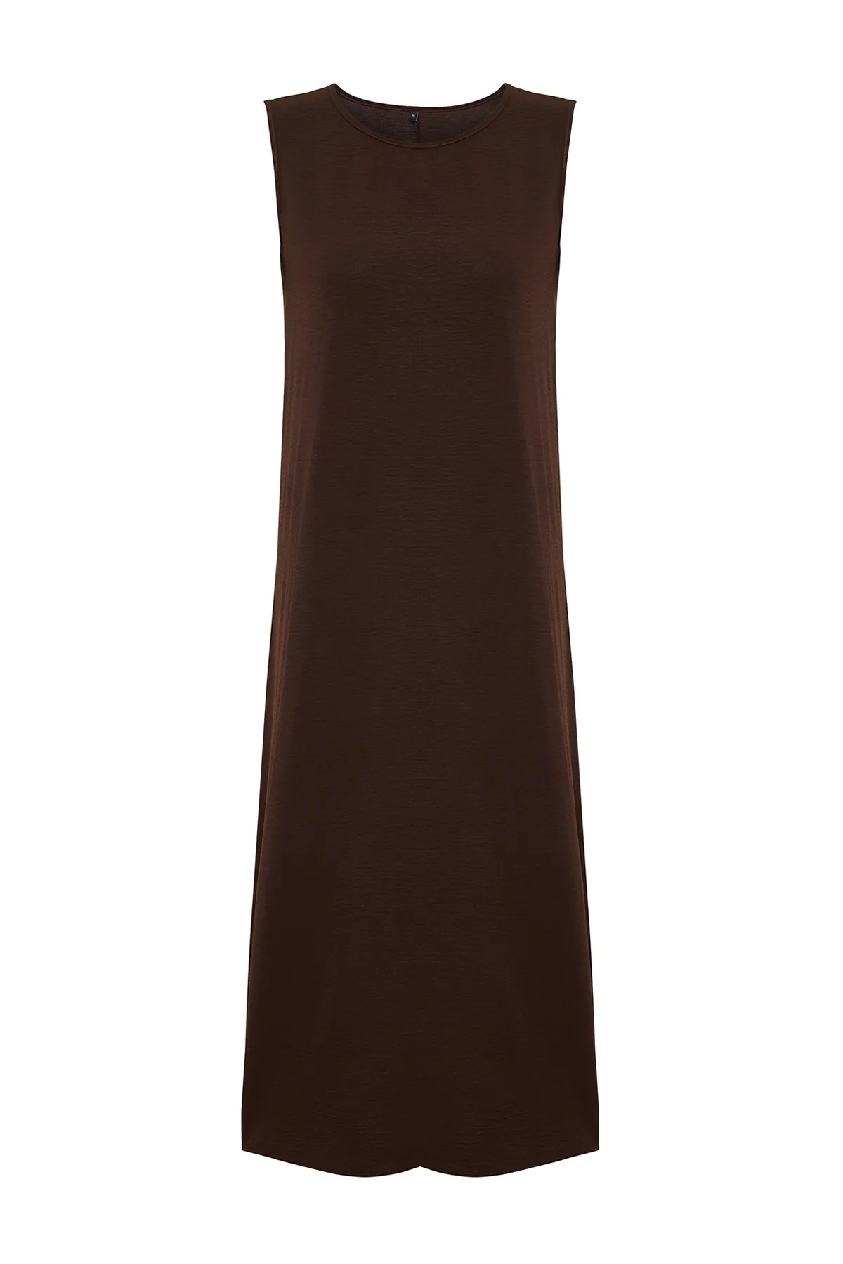 Trendyol Modest  Braunes Unterwäsche-Aerobin-Kleid mit gewebtem Futter TCTSS23EB00146
