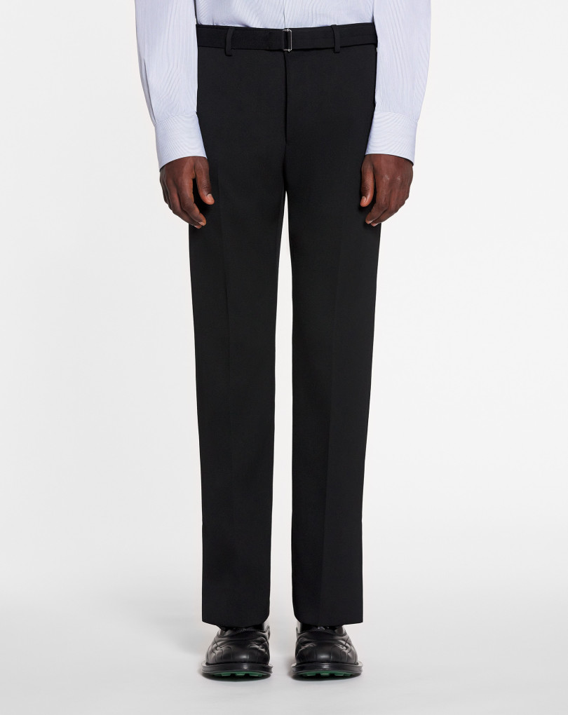 PANTALON DROIT FENDU