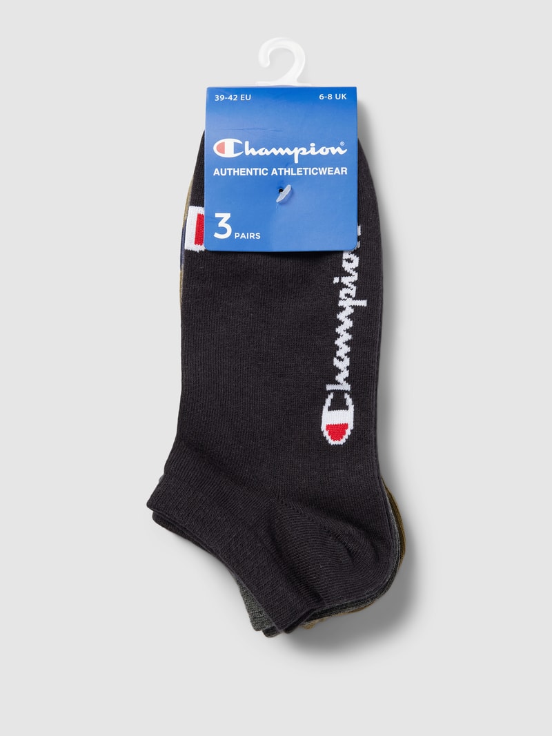 Socken mit Label-Print im 3er-Pack in olivgrün