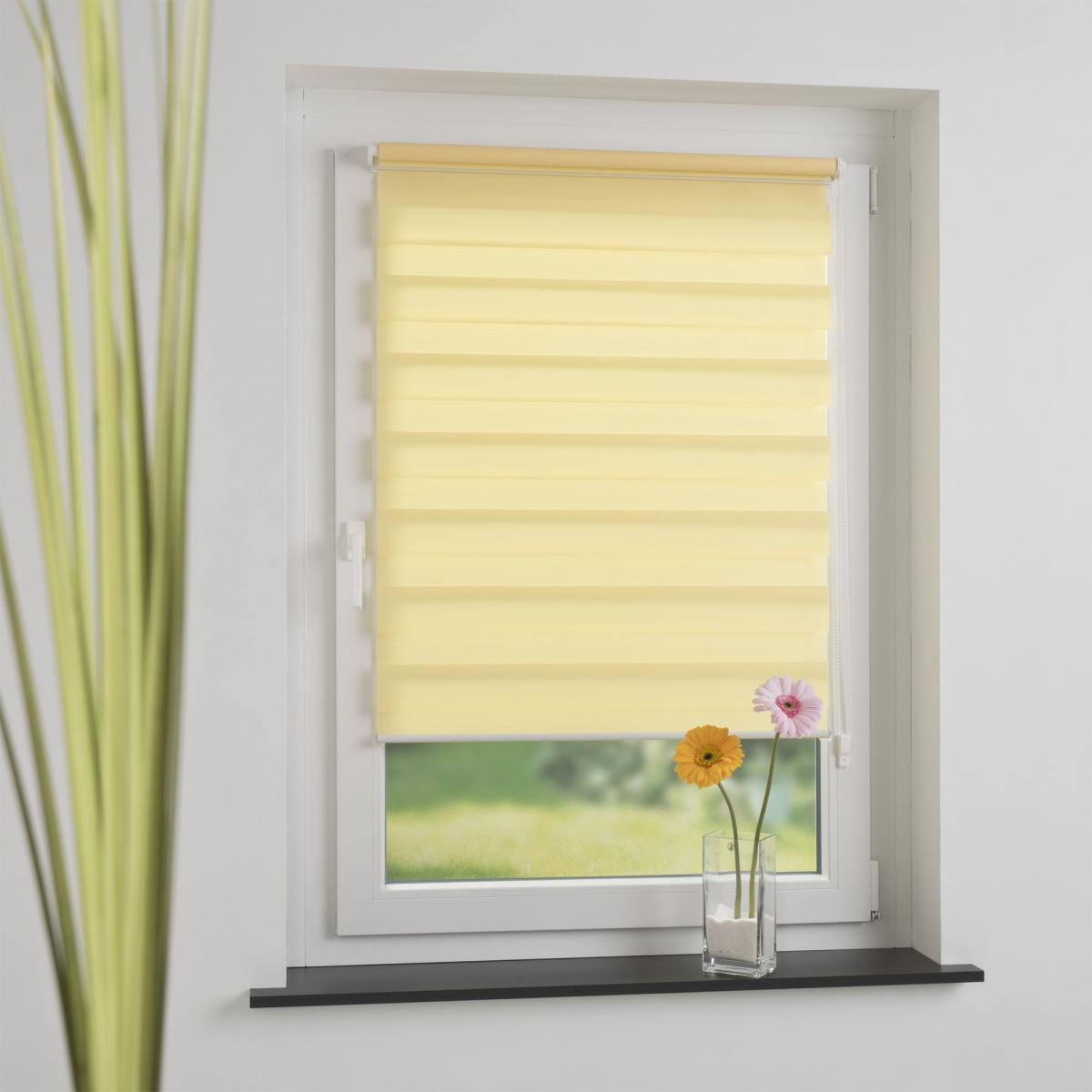 Bella Casa Klemmfix Duo-Rollo 70 x 210 cm lemon yellow