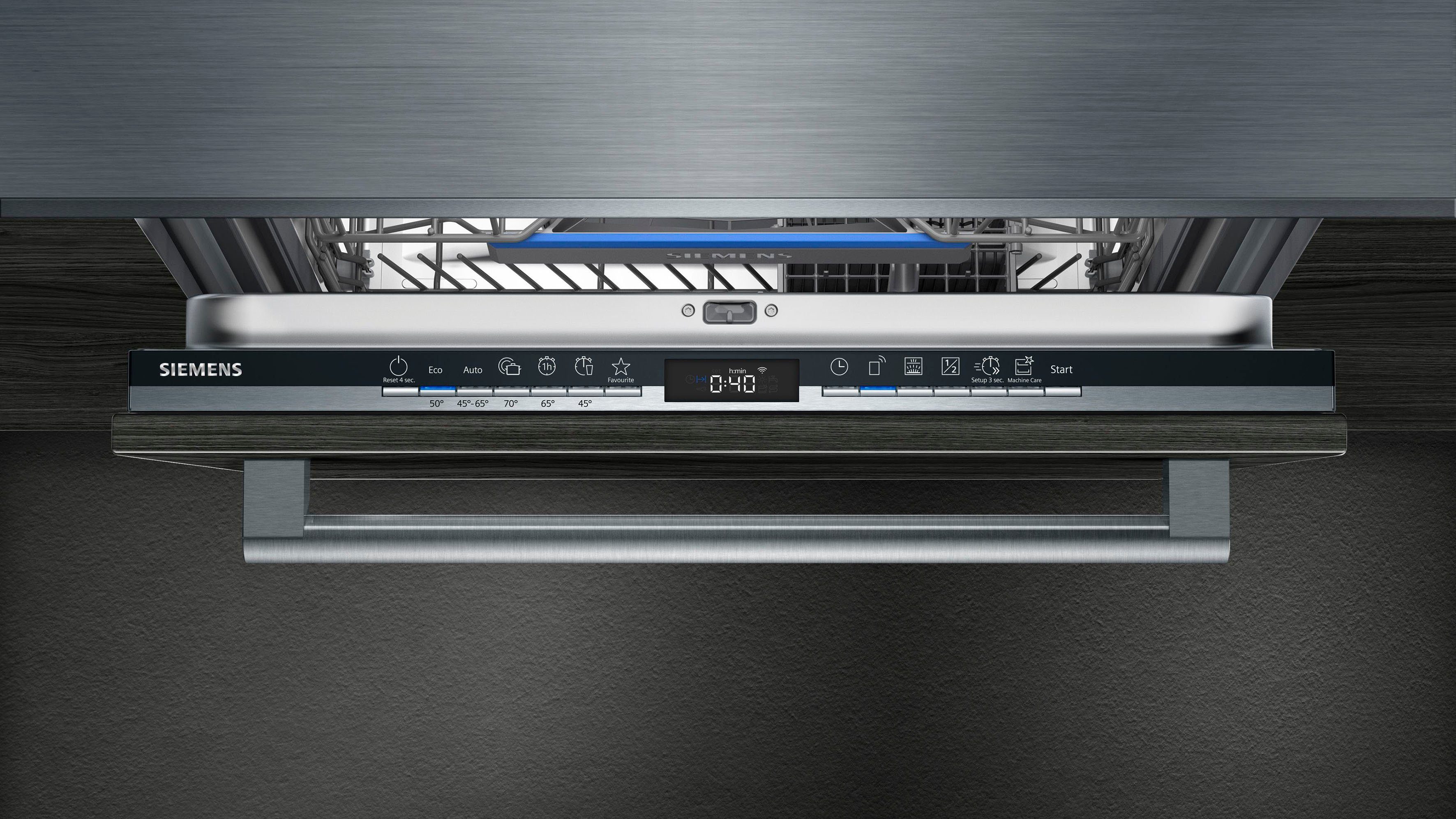 SIEMENS vollintegrierbarer Geschirrspüler iQ300, SN63EX15BE, 13 Maßgedecke