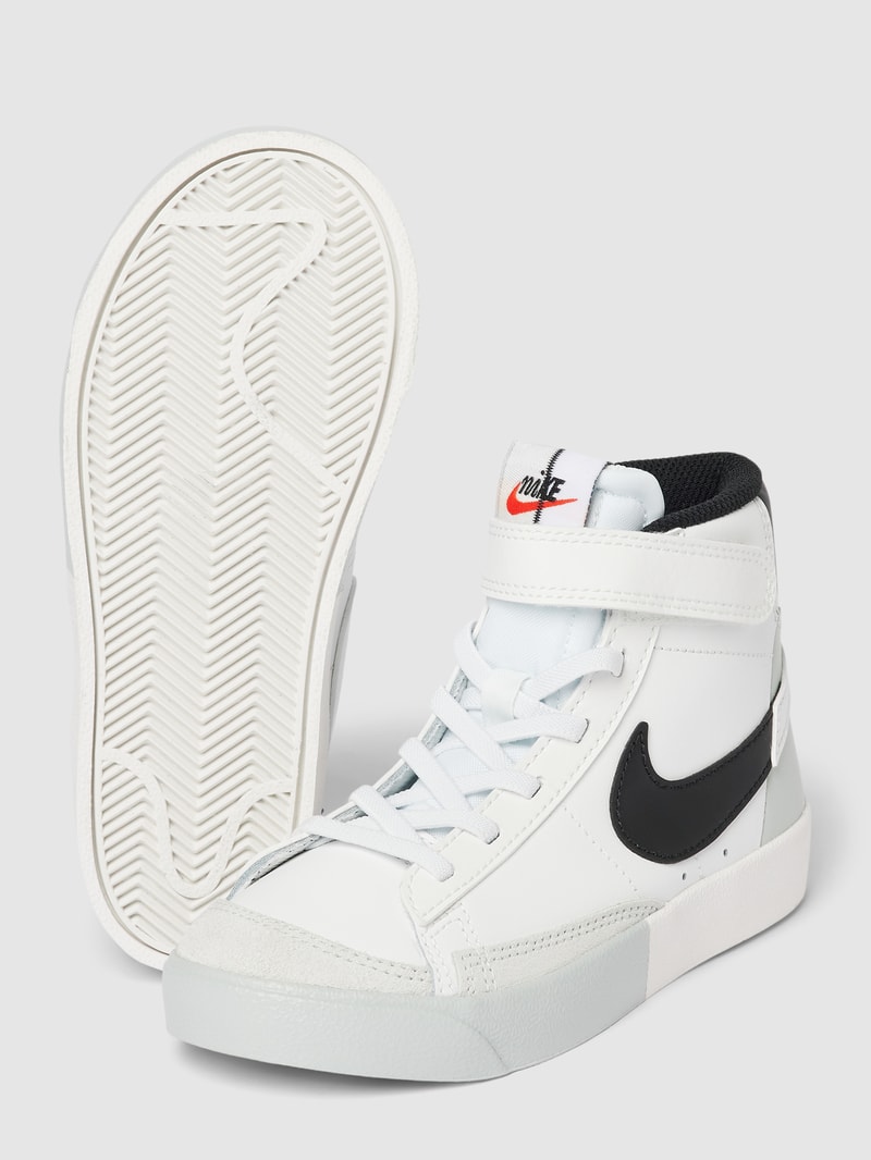 High-Top-Sneaker mit Label-Details Modell 'BLAZER' in weiß