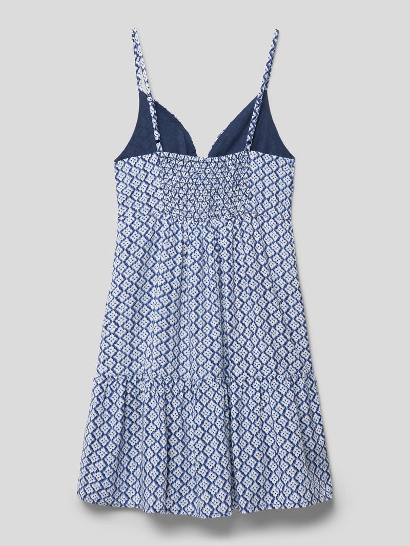 Kleid mit Allover-Muster Modell 'maria' in hellblau