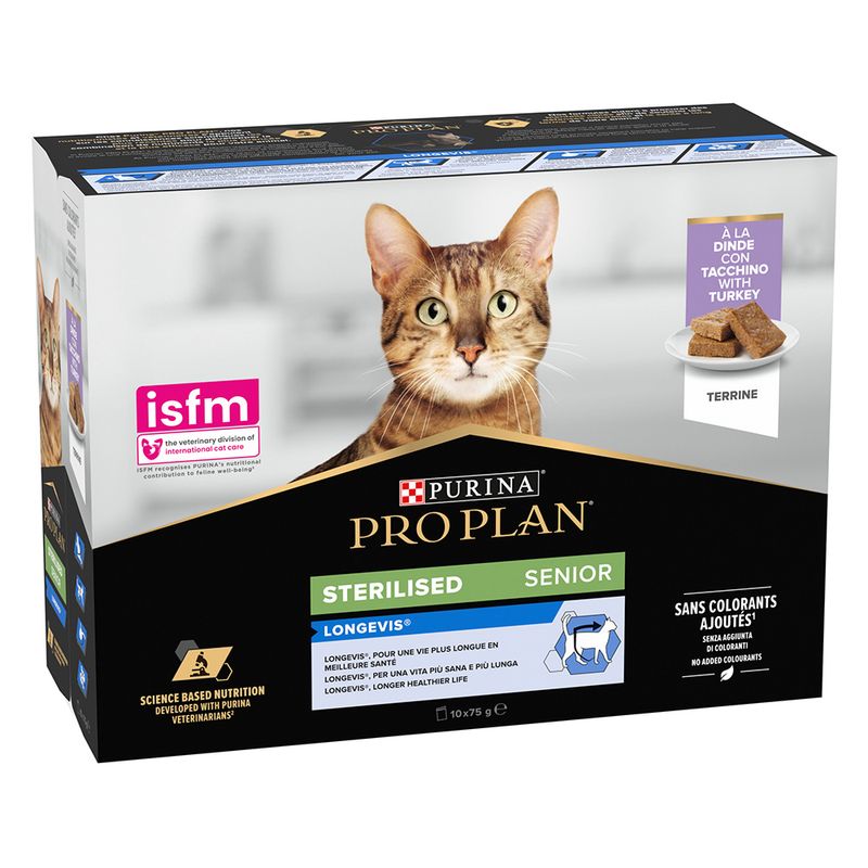 PURINA PRO PLAN Sterilised Senior Longevis Truthahn