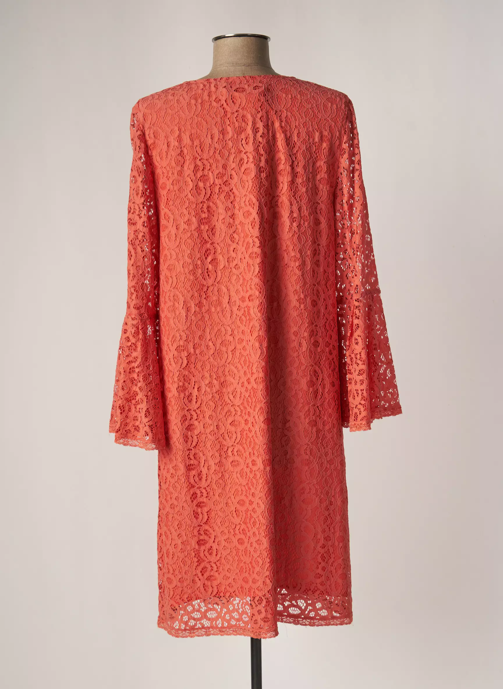 Lauren Vidal Robes Mi Longues Femme couleur orange