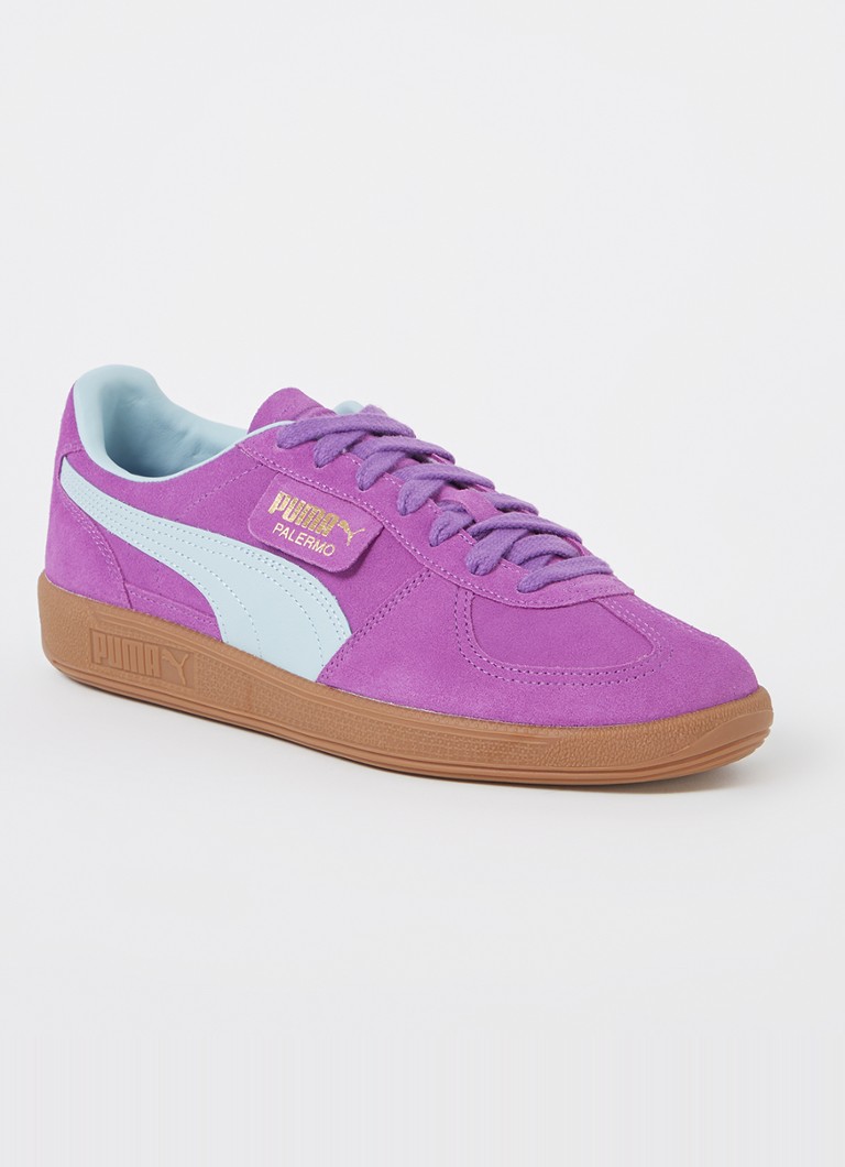 Semišové tenisky Puma Palermo s koženými detailmi