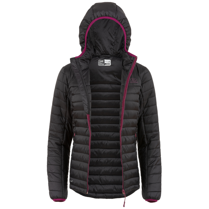 Highlander Hybrid Barra schwarze Damen Daunenjacke