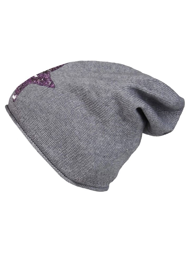 Zwillingsherz Beanie in Grau günstig kaufen onesize