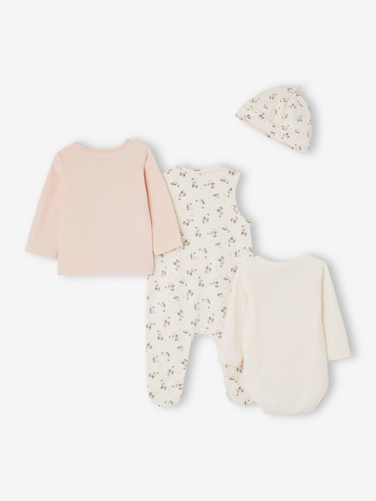 Vertbaudet 4-teiliges Baby Geschenk-Set, personalisierbar Oeko-Tex - himmelblau