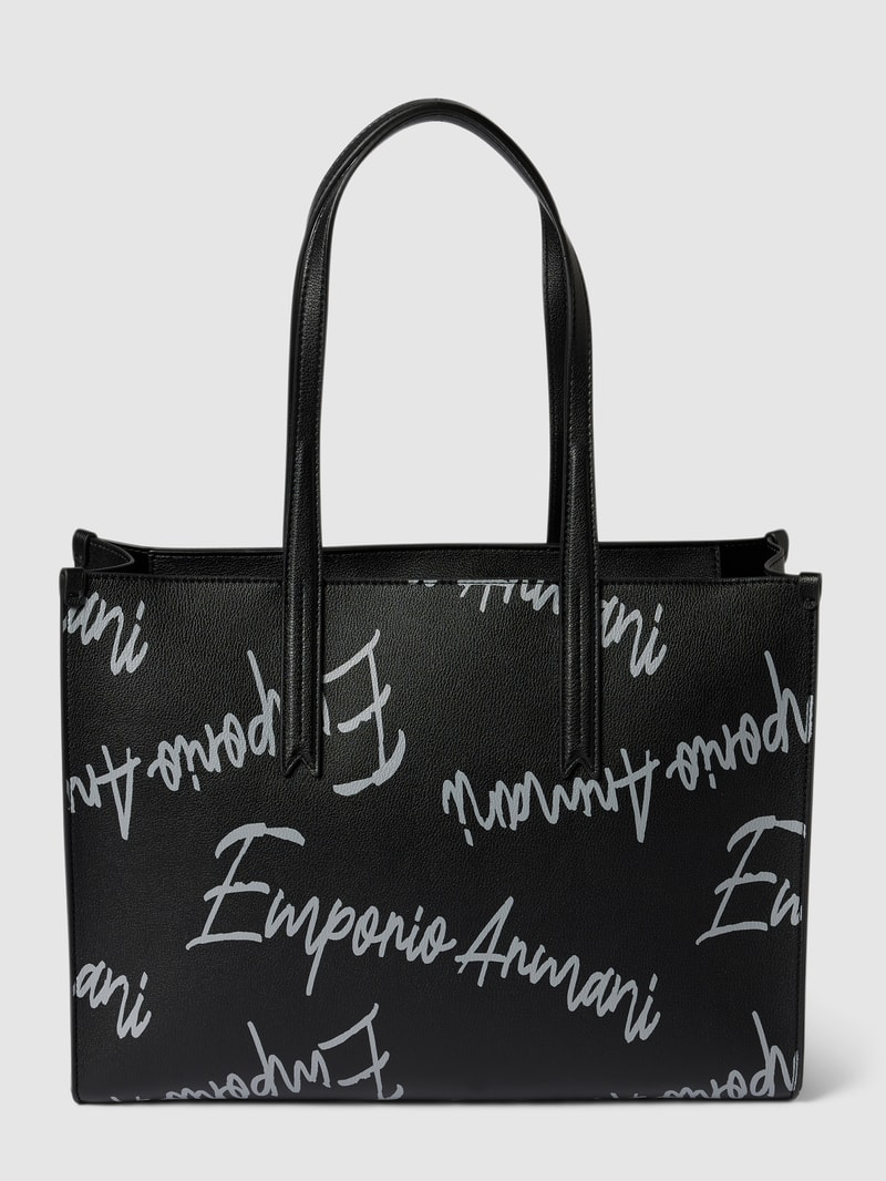 Tote Bag mit kurzen Henkeln Modell 'FRIDA' in schwarz
