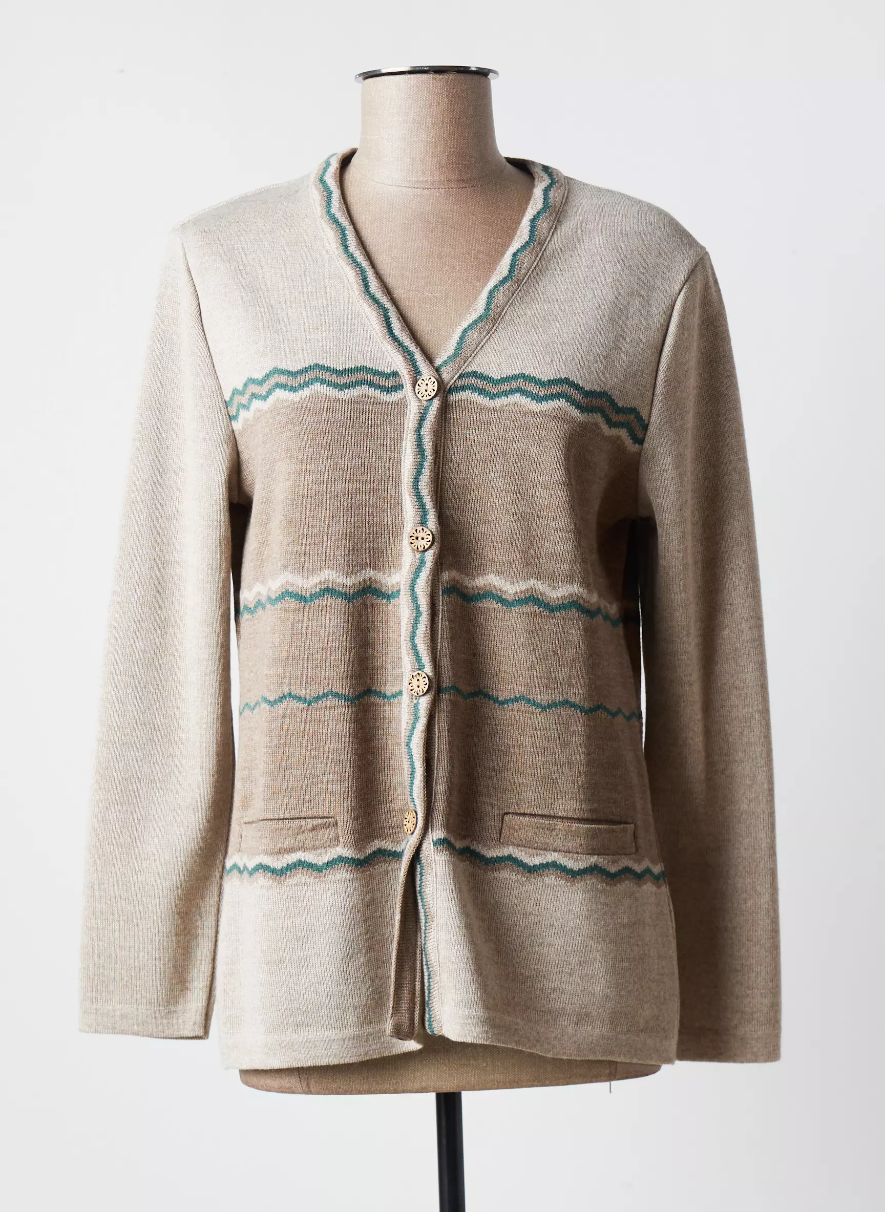 Karting Cardigans Femme couleur marron