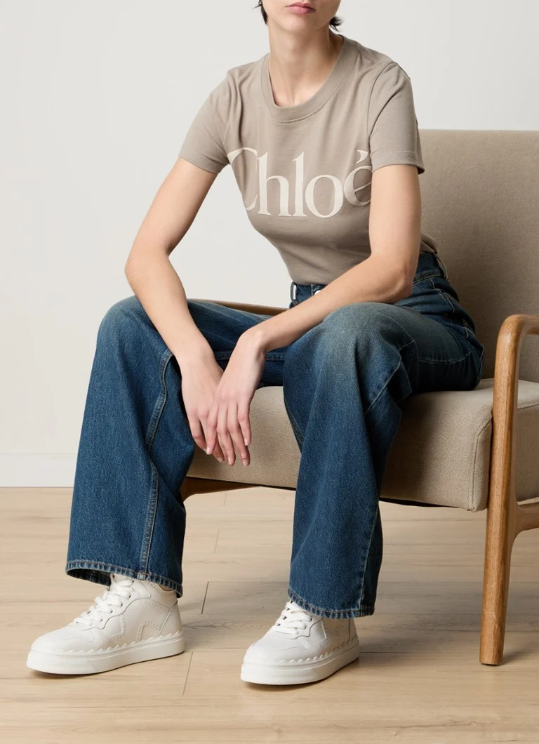 Teniși din piele Chloé Lauren