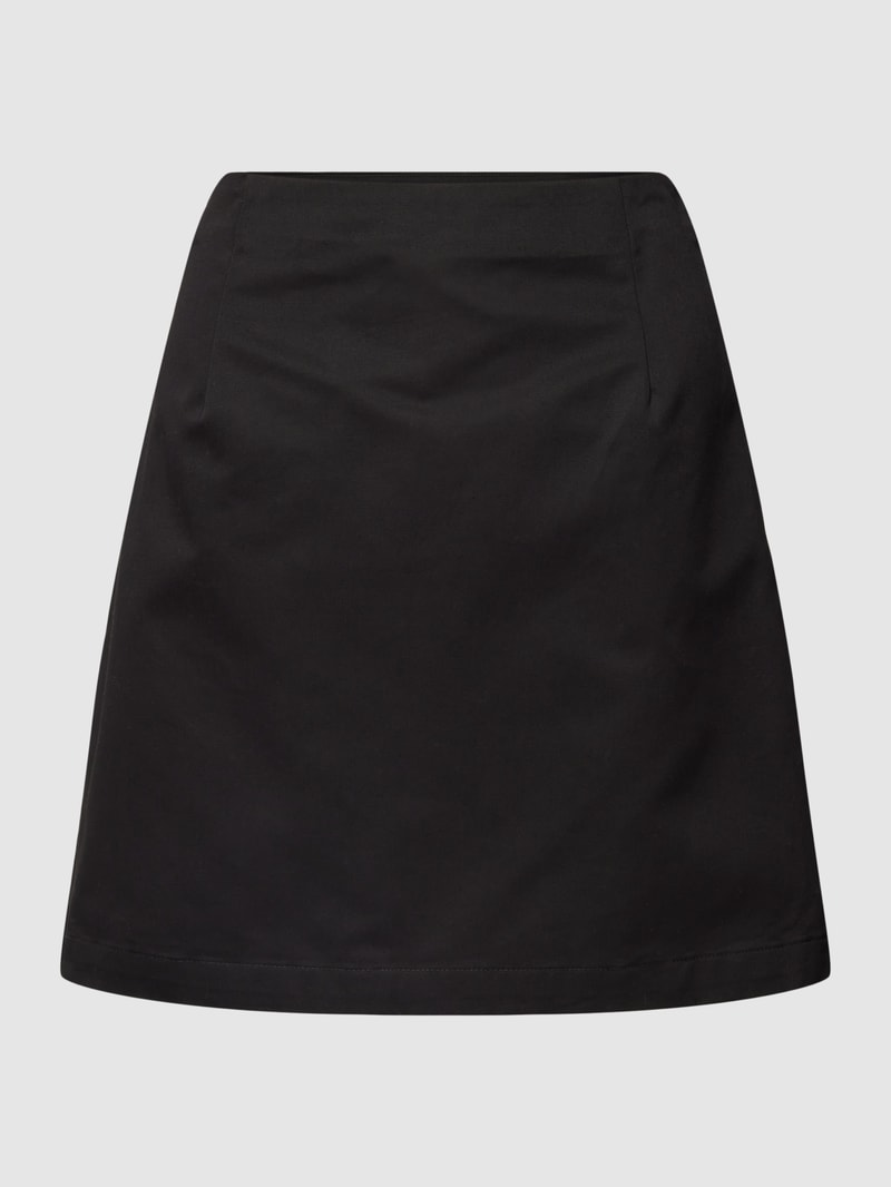 Minirock mit Teilungsnähten in schwarz