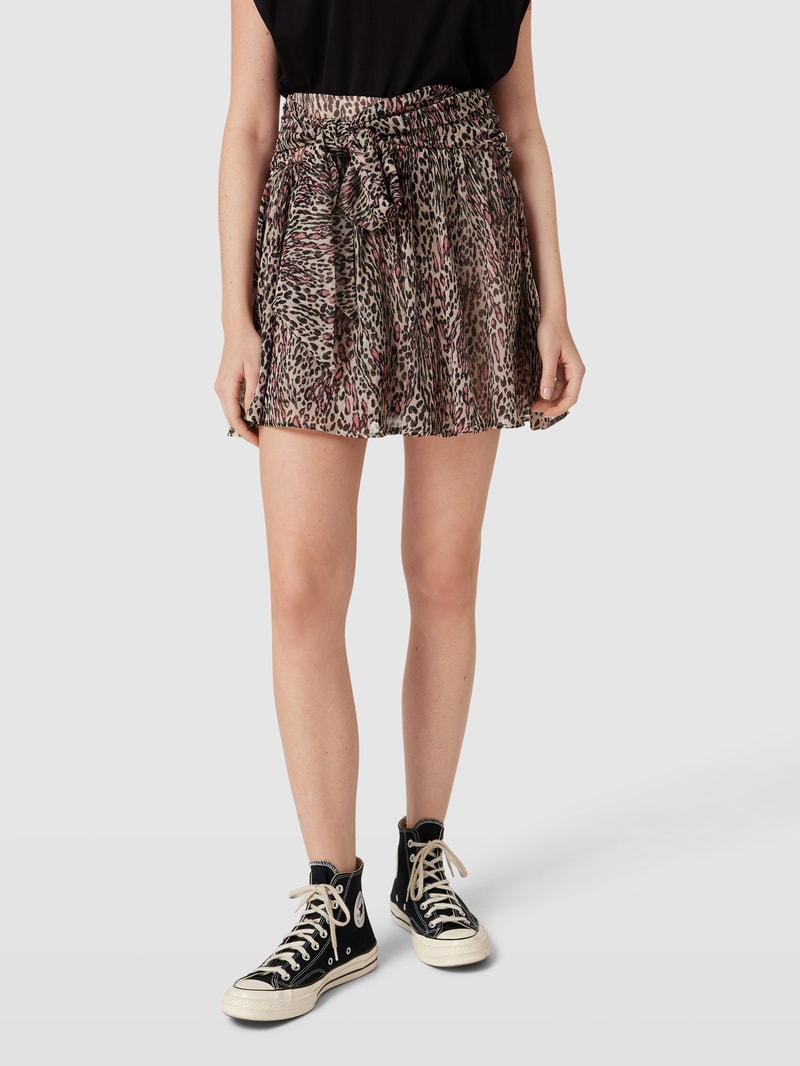 Minirock mit floralem Print Modell 'AMAN' in hellrosa