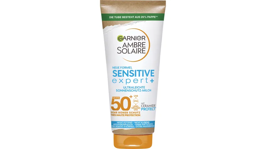Garnier Ambre Solaire Sonnenmilch Sensitiv LSF 50 + 175 ml