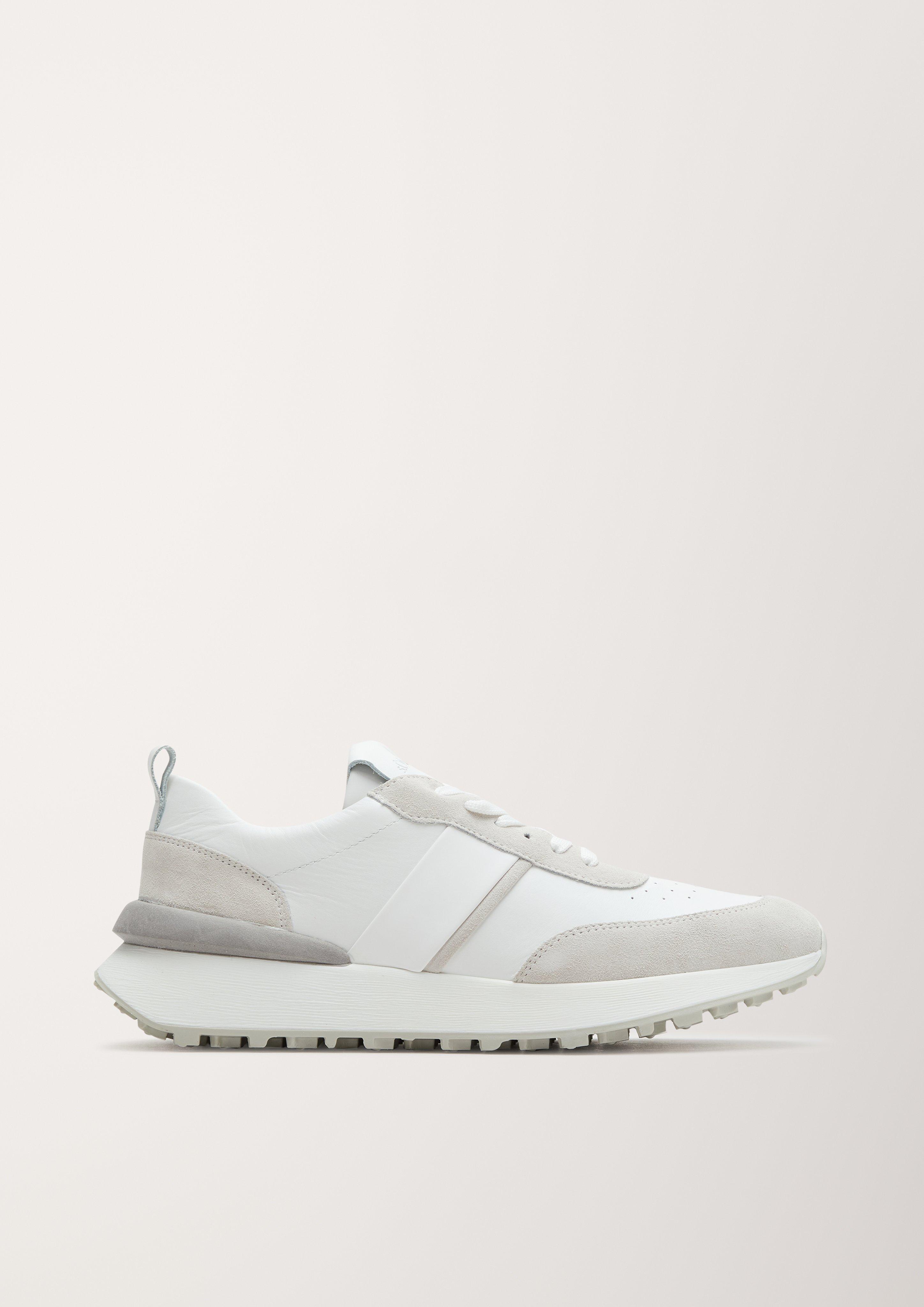 Ledersneaker mit Kontrastdetails  6005277-100