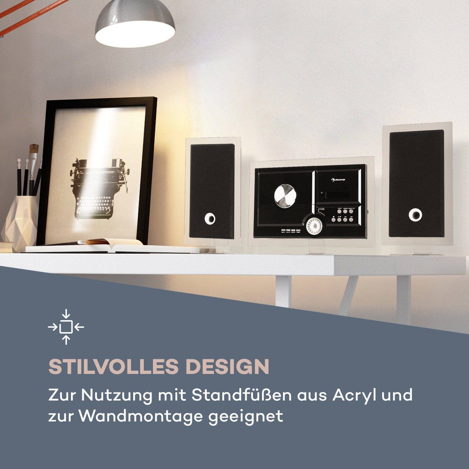 Auna Stereo Sonic DAB+ Stereoanlage (DAB)