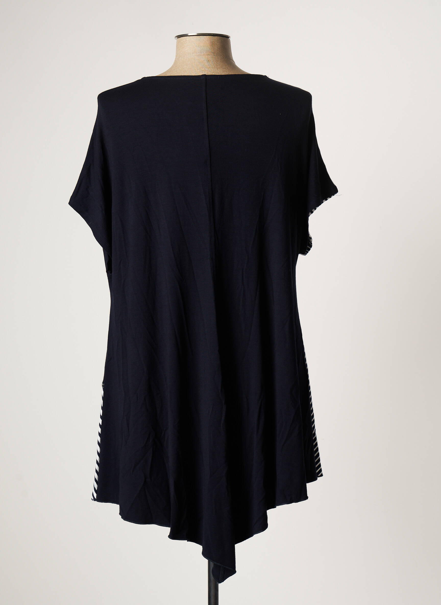 Natural Tuniquemanchecourte Femme couleur bleu