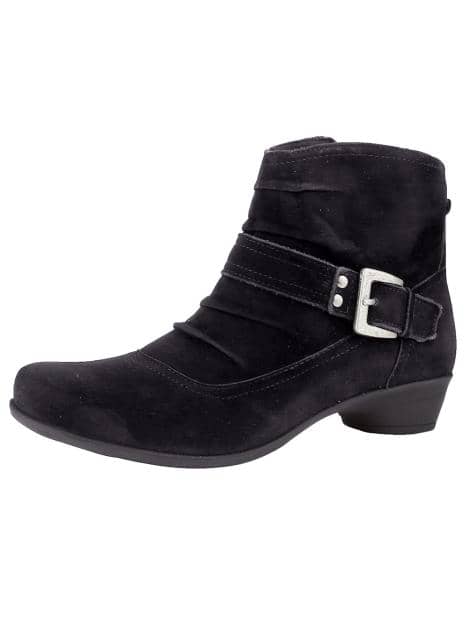 Stiefelette mit modischer Zierschnalle