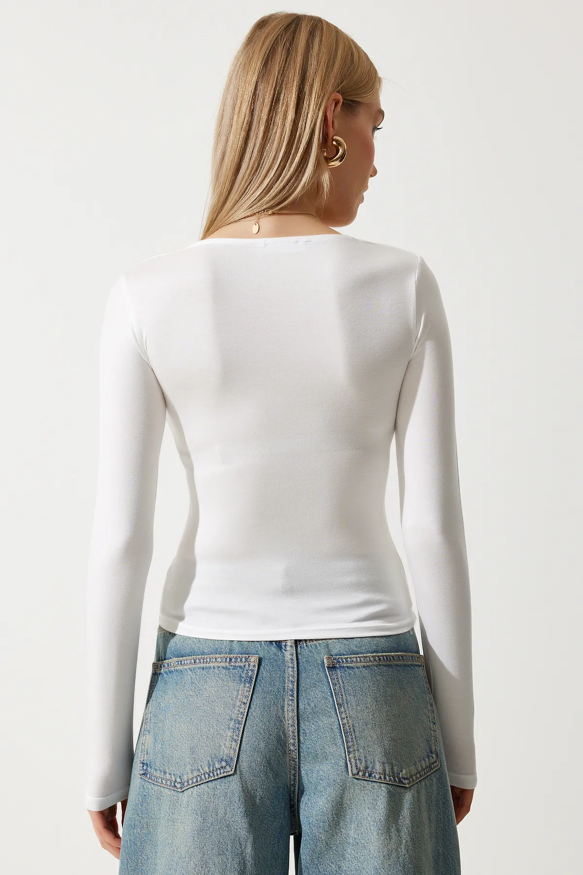 Happiness İstanbul  Bluse - Weiß - Regular Fit