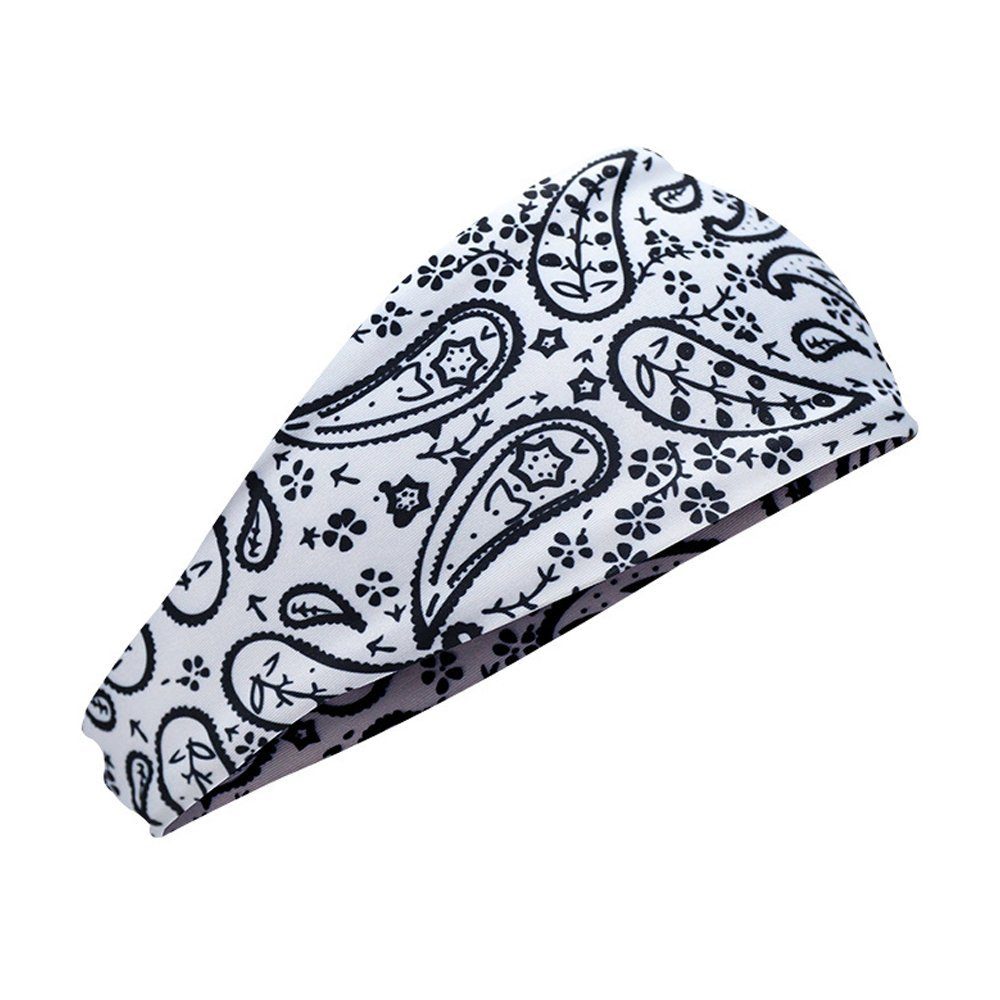 aikidio Schweißband Haarbänder, Damen Sommer Boho Stirnbänd Elastisch Breit Haarreife