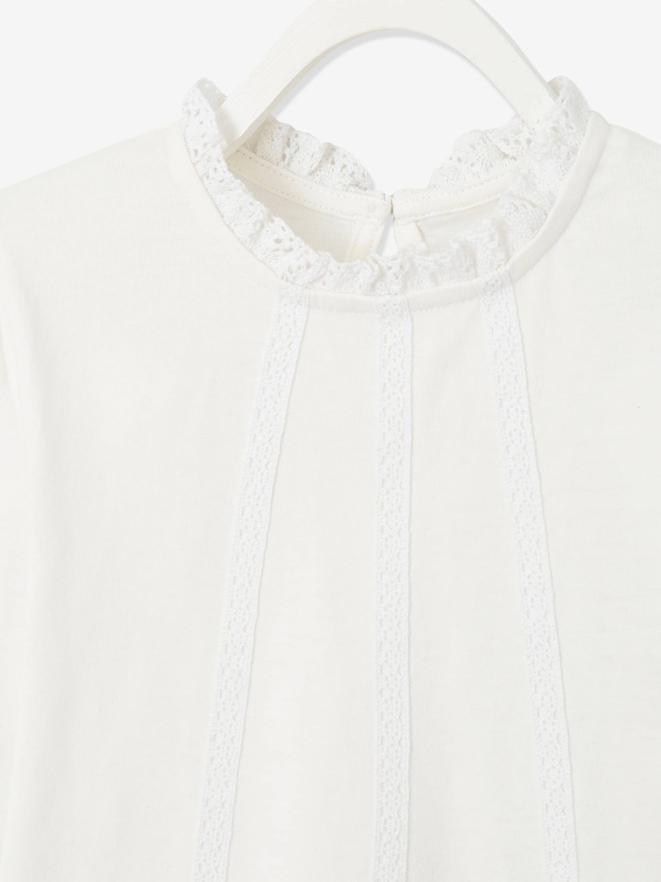 Vertbaudet Mädchen Blusenshirt BASIC - weiß