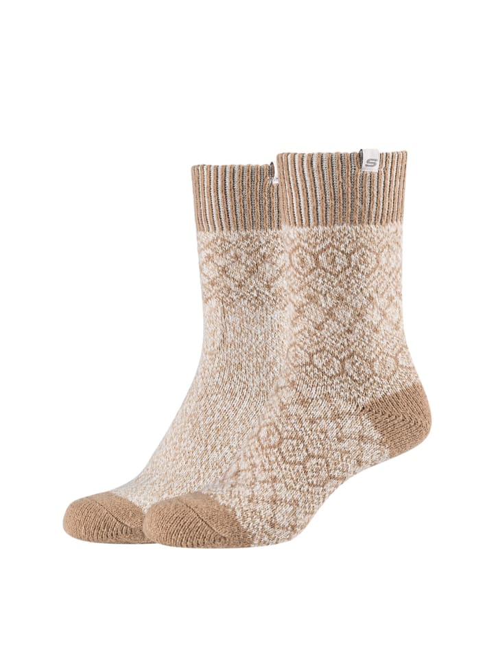 Skechers Socken 4er Pack warm & cozy in offwhite mouline günstig kaufen