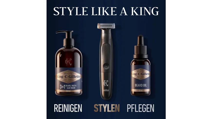 Gillette Barttrimmer King C - Style Master Systemklinge