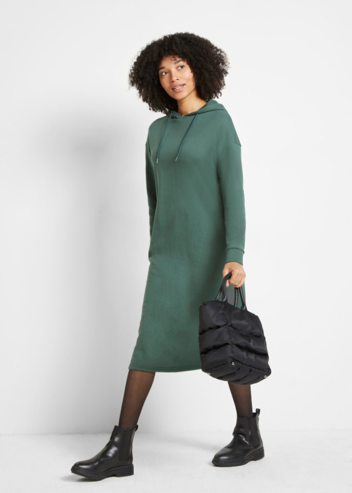 Sweatkleid mit Kapuze, oversized