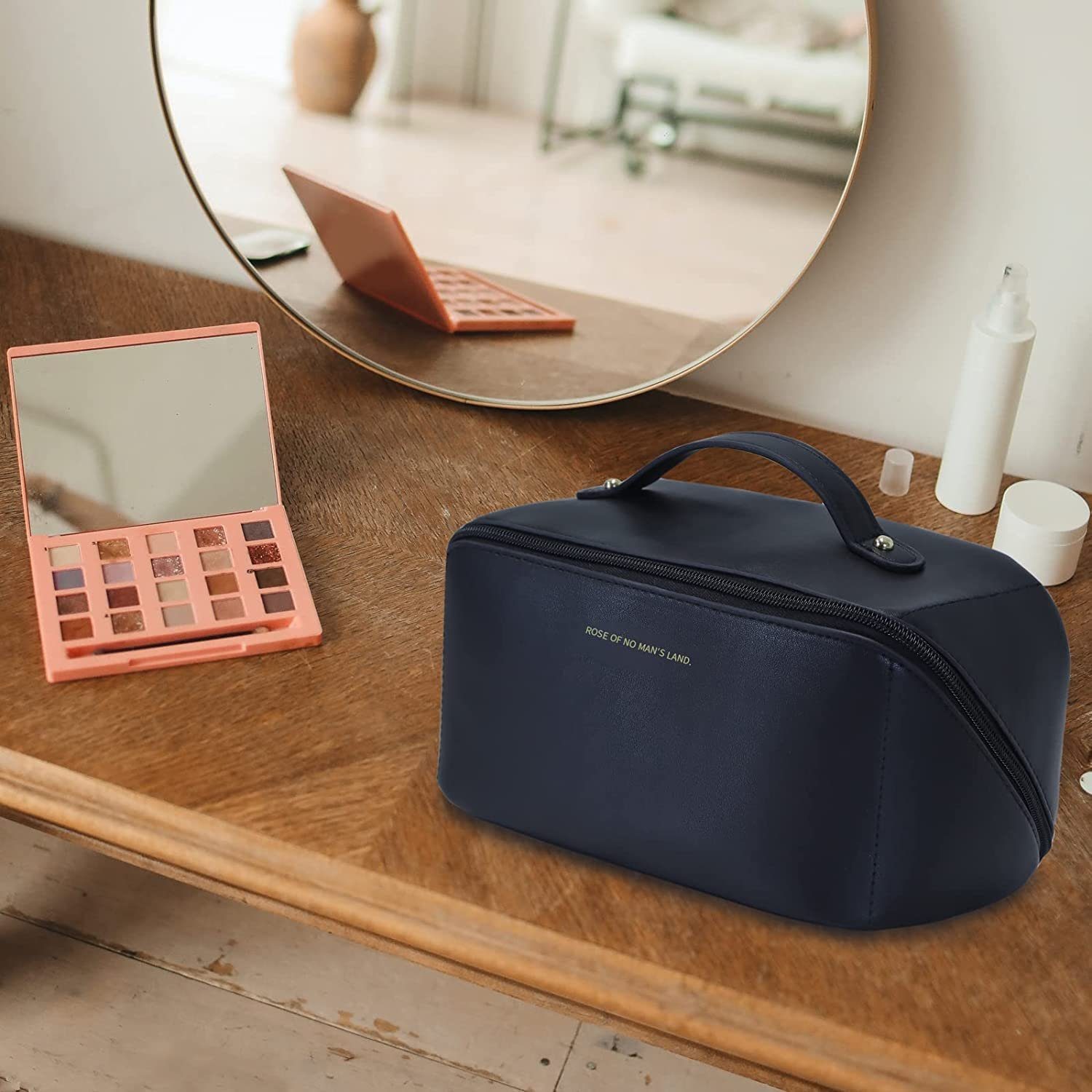 Blusmart Kosmetiktasche Tragbare Reise-Kulturbeutel mit großer Kapazität (wasserdichte Multifunktions-Kosmetiktasche aus für Frauen, 1-tlg., Waschtasche), wasserdichter Kulturbeutel-Organizer