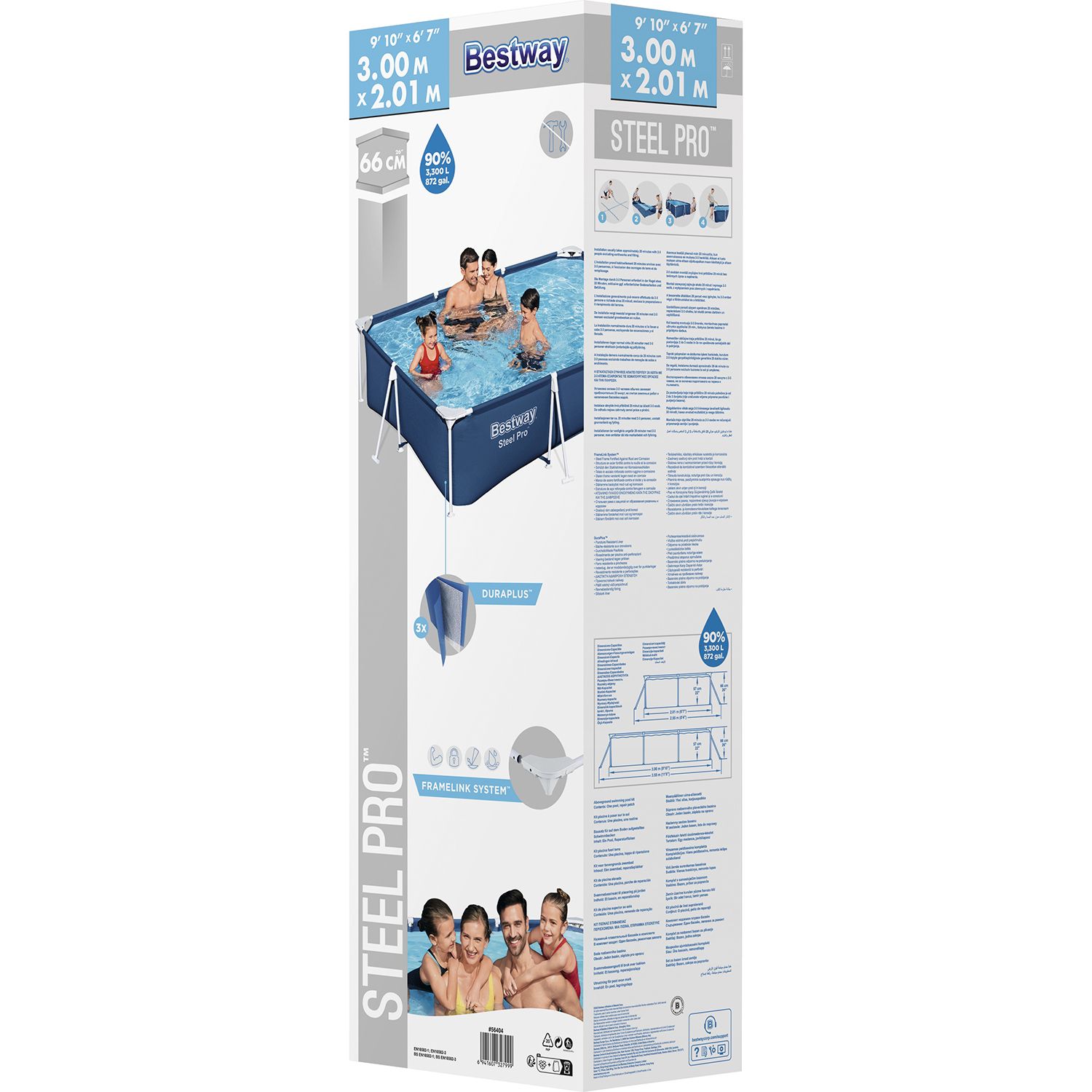 Bestway Steel Pro 300 x 201 x 66 cm Pool