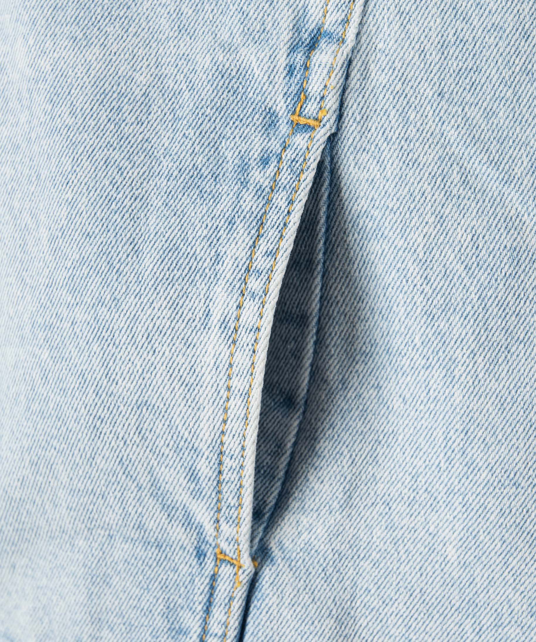 Veste en jean fille sans manches délavé stone | GEMO
