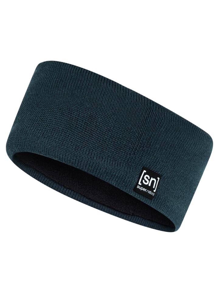 super.natural Merino Stirnband RIFFLER HEADBAND in blau günstig kaufen onesize