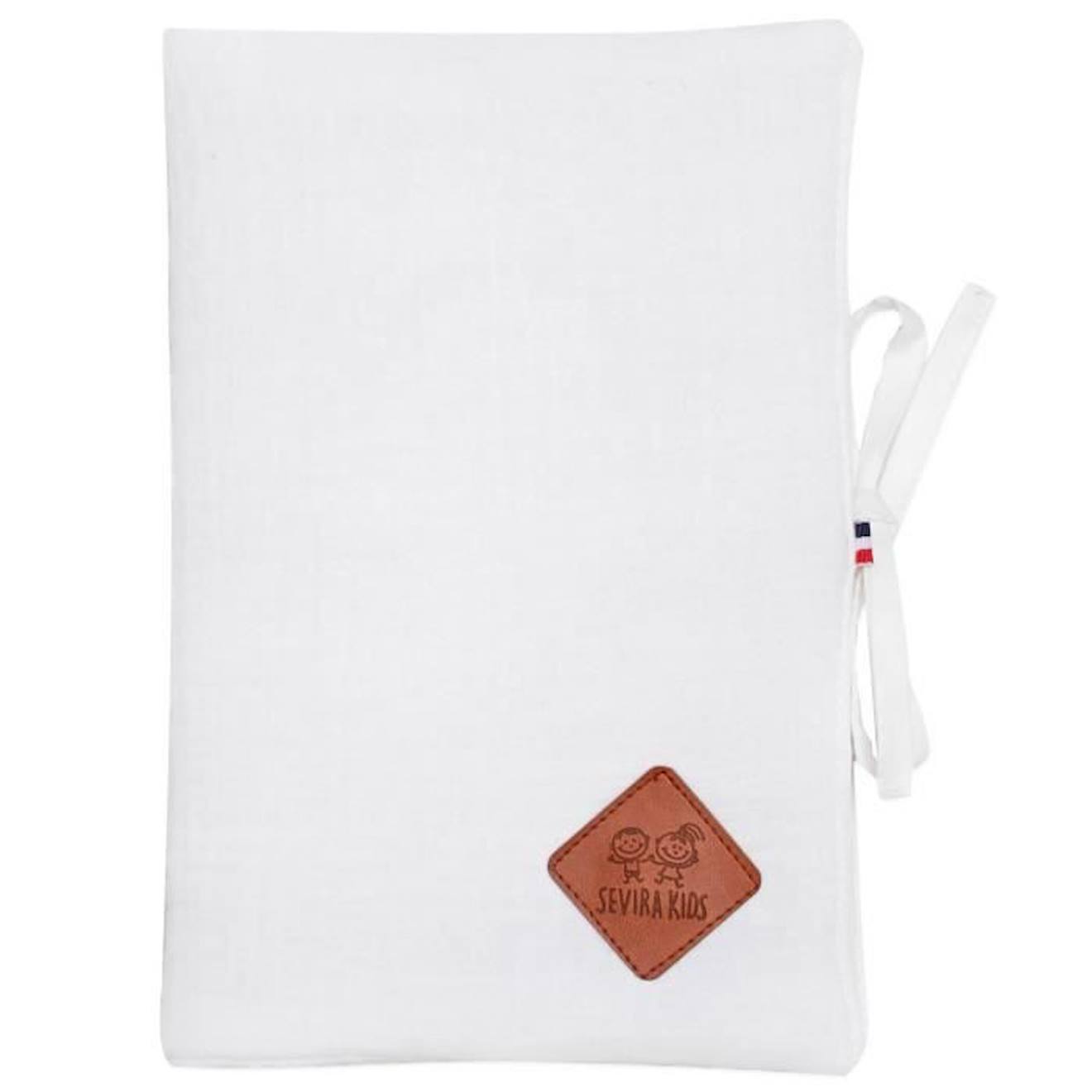 Protège carnet de santé en gaze de coton, Jeanne Blanc TU blanc
