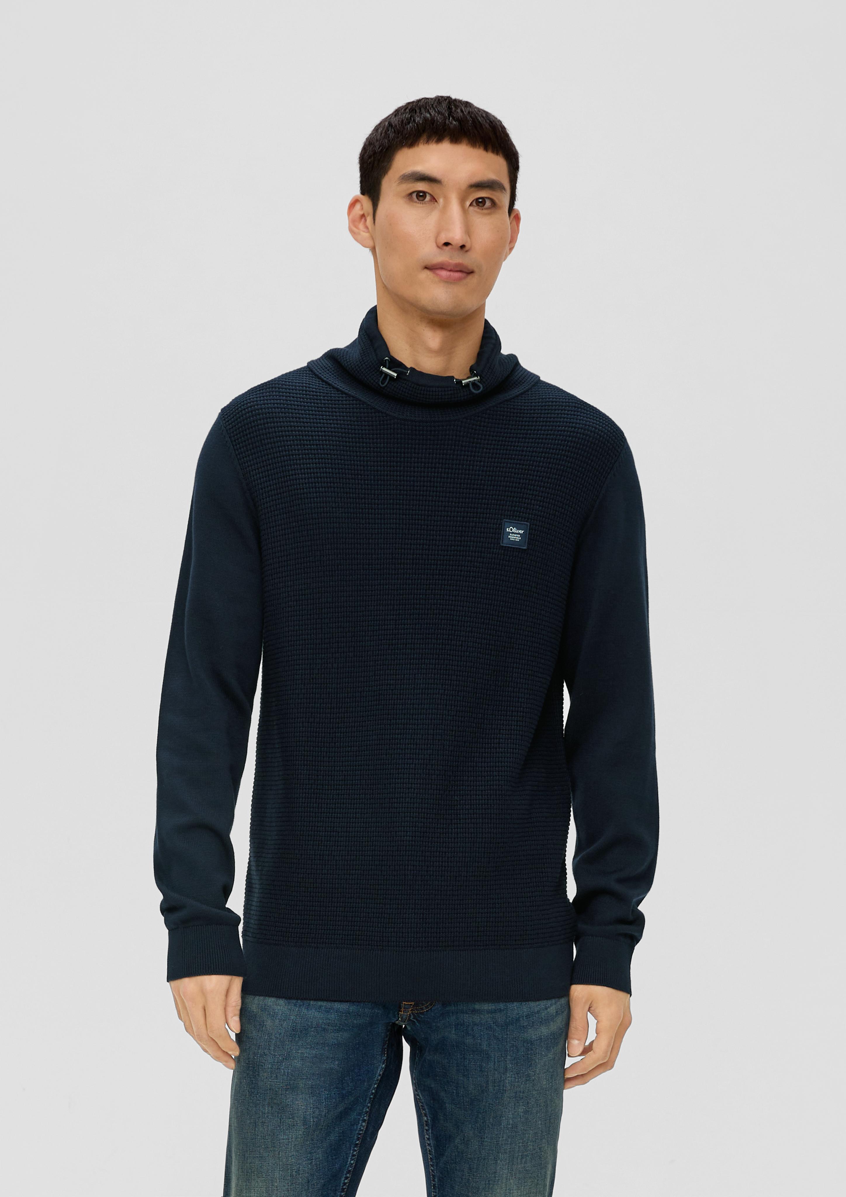 Strickpullover mit Jersey-Ärmeln  2137428-5978
