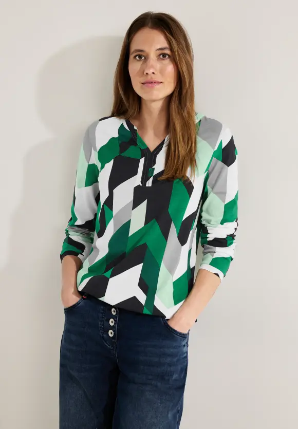CECIL Langarmshirt mit Grafikprint