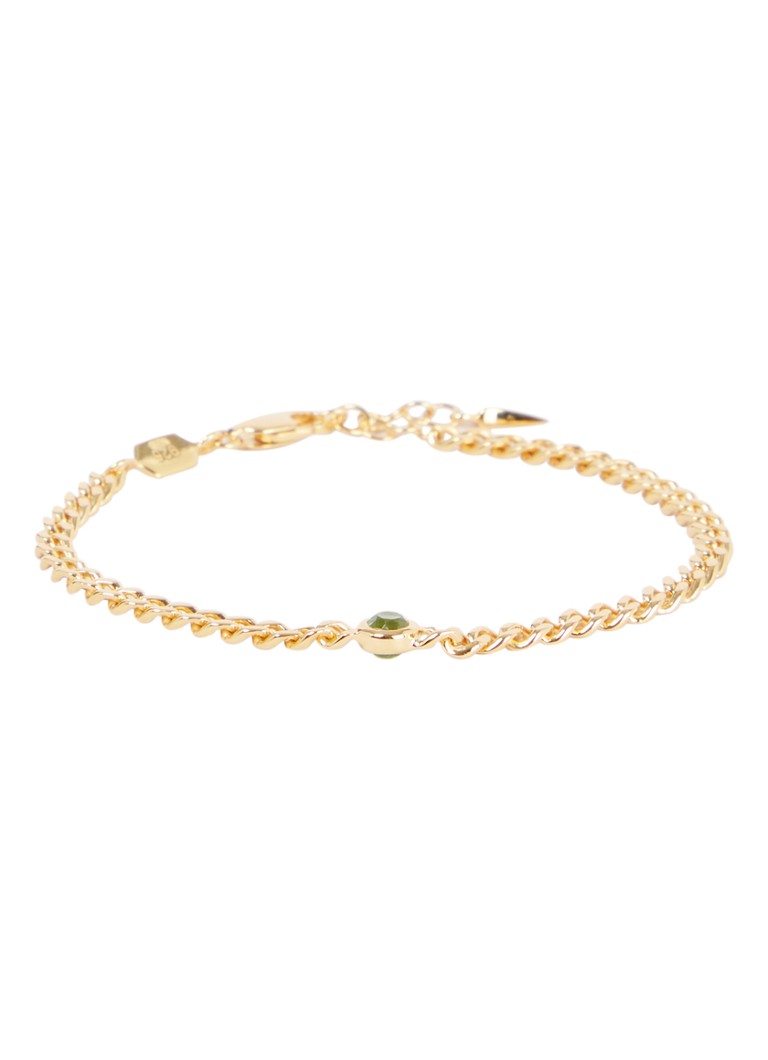 Missoma Birthstone bracelet Augustus gold-plated