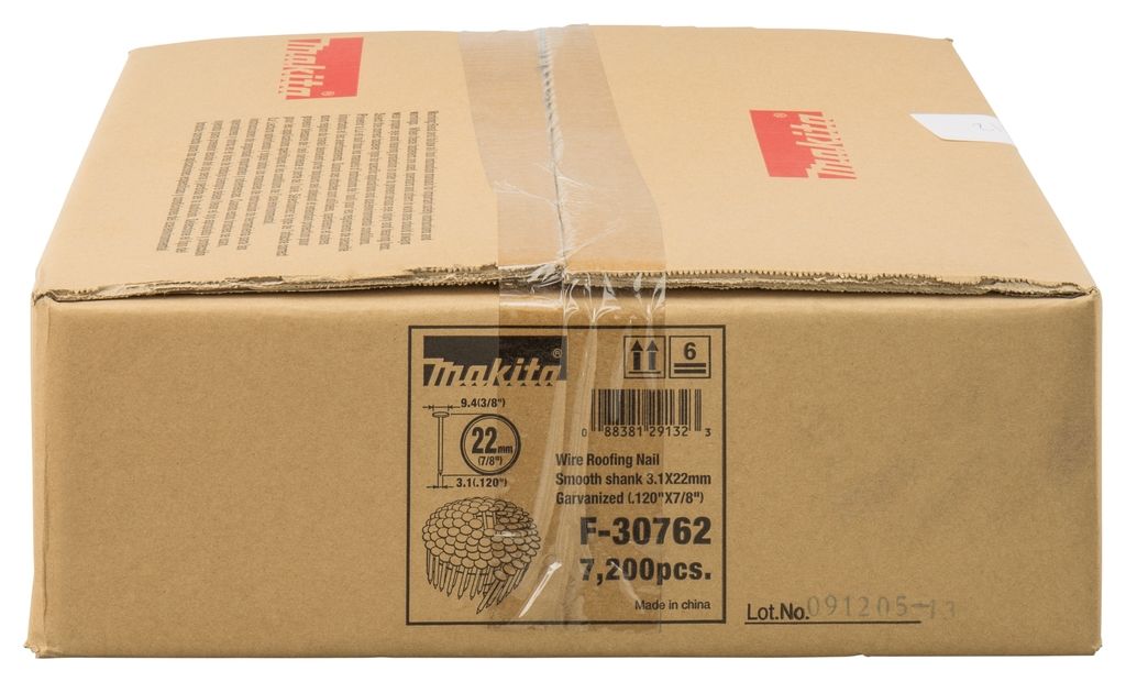 Makita Accessories F-30762 Roof shingle nail 3.1x22mm 7200 pieces