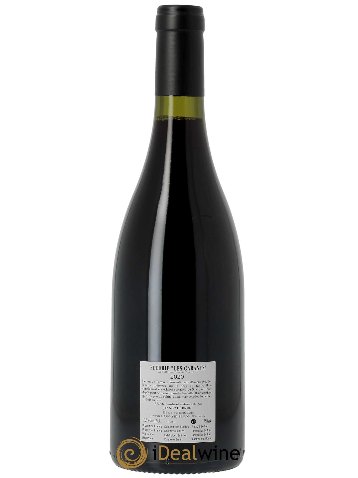 Fleurie Les Garants Terres dorées - J-P. Brun (Domaine des)  2020 - Lot de 1 Bouteille