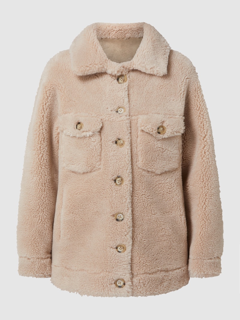 Wendejacke mit Woll-Anteil in ecru